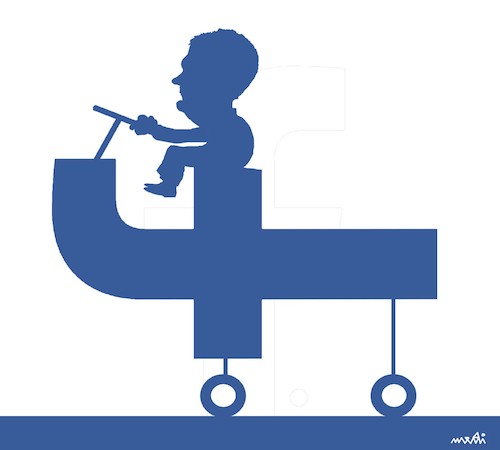 Cartoon: fb car (medium) by Medi Belortaja tagged fb,car,social,network,internet