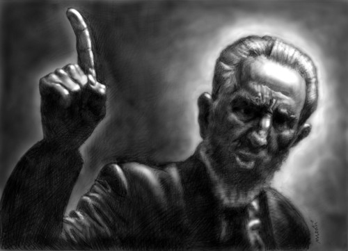 Cartoon: fidel castro (medium) by Medi Belortaja tagged communism,cuba,castro,fidel