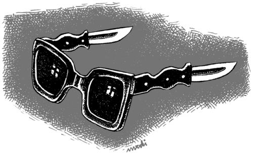 Cartoon: glasses (medium) by Medi Belortaja tagged glasses