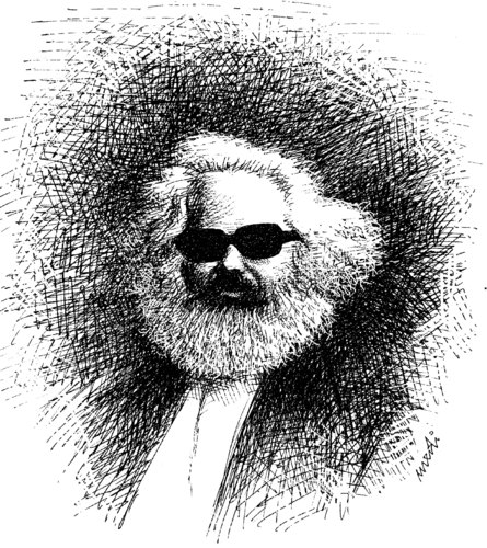 Cartoon: Marx (medium) by Medi Belortaja tagged carl,marx
