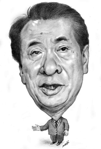 Cartoon: Naoto Kan (medium) by Medi Belortaja tagged minister,prime,japan,kan,naoto