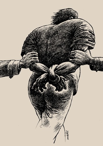Cartoon: natural cuff (medium) by Medi Belortaja tagged prison,criminal,custody,arrest,cuff,hands,hand,jail