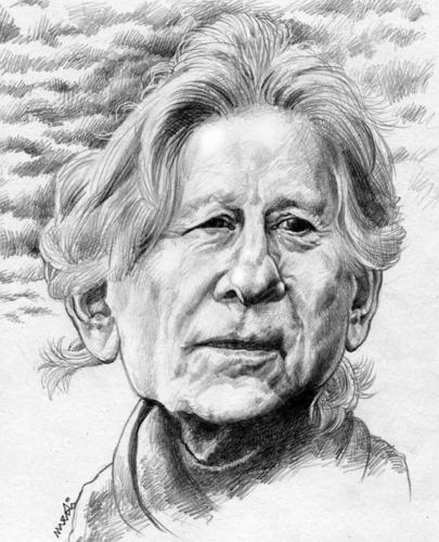 Cartoon: Roman Polanski (medium) by Medi Belortaja tagged polanski,roman