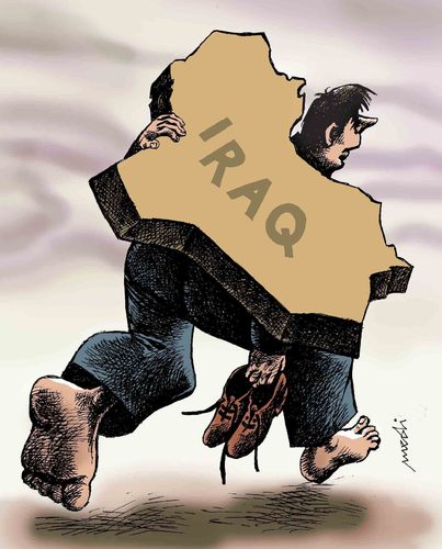 Cartoon: Thief of Baghdad (medium) by Medi Belortaja tagged man,baghdad,thief,iraq