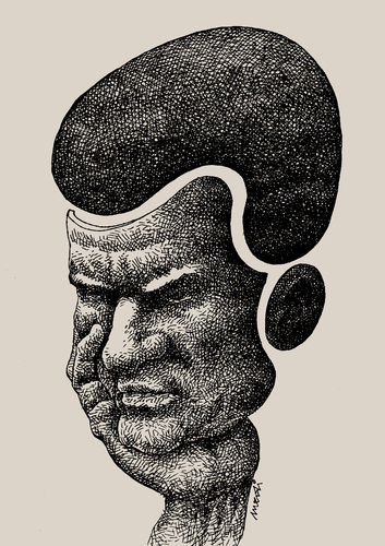 Cartoon: thinker (medium) by Medi Belortaja tagged people,man,question,mark,thinker