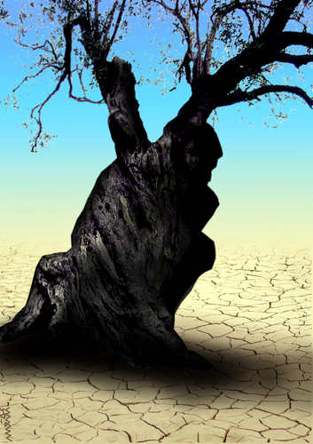 Cartoon: tree thinking (medium) by Medi Belortaja tagged environment,thinking,tree