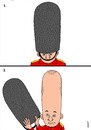 Cartoon: adaptation (small) by Medi Belortaja tagged adaptation britain guard soldier head