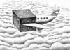 Cartoon: unsafe plane (small) by Medi Belortaja tagged unsafe,plane,dibs