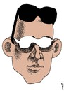 Cartoon: blankman (small) by Medi Belortaja tagged blank,empty,man,face,head,glasses