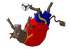 Cartoon: bull footballer (small) by Medi Belortaja tagged bull,footballer,football,spain,toro,soccer,euro,2012