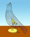 Cartoon: Cage (small) by Medi Belortaja tagged cage,bird,freedom,liberty,dictatorship,democracy