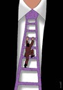 Cartoon: career (small) by Medi Belortaja tagged career,ladders,hierarchy,business,tie,politicians,collar,cravate,head