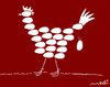 Cartoon: chicken with eggs (small) by Medi Belortaja tagged chicken,eggs