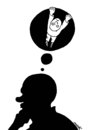 Cartoon: deep thought (small) by Medi Belortaja tagged hole,deep,thought,think,thinking,thinker,idea,fall,falling,ideas,philosophy,abyss