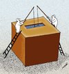 Cartoon: elections fishing (small) by Medi Belortaja tagged elections,fishing,ballot,box