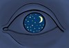 Cartoon: eye of the nigh (small) by Medi Belortaja tagged eye,sky,nigh,moon