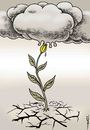 Cartoon: floral thirst (small) by Medi Belortaja tagged floral flower thirst clouds rain water cracked field ecology environment