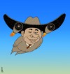 Cartoon: flying with hat (small) by Medi Belortaja tagged flying,travelling,holidays,hat,man