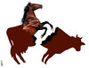 Cartoon: horsemeat (small) by Medi Belortaja tagged horsemeat,horse,cow,scandal,beef,europe