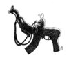 Cartoon: horseweapon (small) by Medi Belortaja tagged horse,weapon,gun,military,kallnashnikov