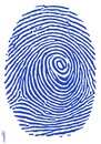 Cartoon: internet fingerprint (small) by Medi Belortaja tagged internet,fingerprint,at,symbol,fb,twitter,identity,spy,theft,crime