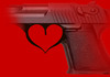 Cartoon: loves gun (small) by Medi Belortaja tagged loves,gun,heart,passion,killer,kill