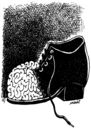 Cartoon: brain shoe (small) by Medi Belortaja tagged brain,shoe