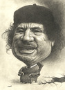 Cartoon: Muammar El-Gaddafi (small) by Medi Belortaja tagged muammar,el,gaddafi,libya