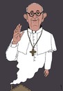 Cartoon: new pope (small) by Medi Belortaja tagged pope,chatolic,church,vatican,conclave,francis,francisco
