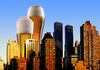 Cartoon: skyscrapers (small) by Medi Belortaja tagged beer,cup,cups,skyscrapers,alcohol