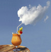 Cartoon: summer time (small) by Medi Belortaja tagged summer,time,juice,fuits,clouds,skydrink