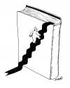 Cartoon: book (small) by Medi Belortaja tagged literature books education ladder reader