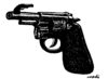 Cartoon: Weapon (small) by Medi Belortaja tagged weapon,gun,guns,suicide,kill