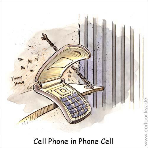 Cartoon: Cell Phone (medium) by Riemann tagged telephone,handy,cell