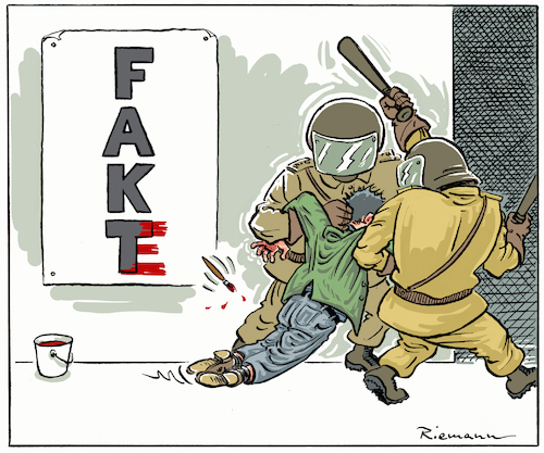 Cartoon: Fake (medium) by Riemann tagged fake,news,autokratie,propaganda,trump,putin,xi,usa,russland,china,meinungsfreiheit,unterdrückung,staatsterror,widerstand,zivilcourage,cartoon,george,riemann,fake,news,autokratie,propaganda,trump,putin,xi,usa,russland,china,meinungsfreiheit,unterdrückung,staatsterror,widerstand,zivilcourage,cartoon,george,riemann