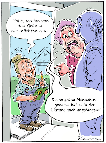 Cartoon: Grüne Männchen (medium) by Riemann tagged grüne,männchen,russland,krieg,überfall,ukraine,umfrage,haustür,cartoon,george,riemann,grüne,männchen,russland,krieg,überfall,ukraine,umfrage,haustür,cartoon,george,riemann