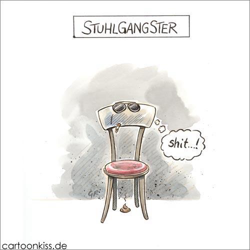 Cartoon: Stuhlgang (medium) by Riemann tagged stuhl,stuhlgang,gangster,shit