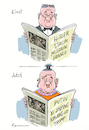 Cartoon: Einst und Jetzt (small) by Riemann tagged krieg,diktatoren,menschheit,politik,hitler,stalin,putin,mussolini,franco,xi,jinping,kim,jong,un,trump,dummheit,geschichte,cartoon,george,riemann