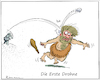 Cartoon: Erste Drohne (small) by Riemann tagged drohne,stein,wurf,steinzeit,waffe,krieg,überraschung,unsichtbar,luftangriff,drone,stone,age,cartoon,george,riemann