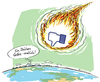 Cartoon: Gefällt mir nicht ! (small) by Riemann tagged facebook,erde,earth,asteroid,end,of,world,ende,der,welt,gott,god,zeichen,signs,religion,armageddon