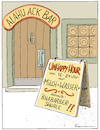 Cartoon: Unhappy (small) by Riemann tagged happy,hour,bar,kneipe,drinks,alkohol,bier,wein,schnapps,geselligkeit,milch,wasser,schorle,cartoon,george,riemann