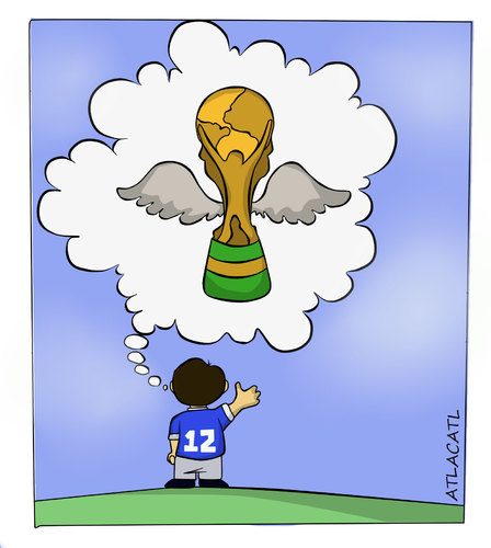 Cartoon: adios mundial (medium) by atlacatl tagged futbol,deportes,salvador,el,mundial