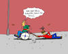 Cartoon: schleifen (small) by SHolter tagged rollstuhl,schleifen