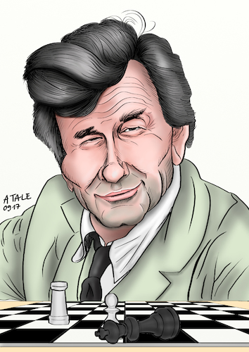 Cartoon: Peter Falk (medium) by Ago tagged peter,falk,geboren,september,1927,gestorben,2011,90,jahre,schauspieler,usa,amerika,hollywood,filme,inspektor,columbo,serie,krimi,ermittler,polizist,schrullig,schlau,unterschätzt,schach,schachmatt,setzen,portraet,karikatur,caricature,portrait,illustration,cartoon,tale,agostino,natale,peter,falk,geboren,september,1927,gestorben,2011,90,jahre,schauspieler,usa,amerika,hollywood,filme,inspektor,columbo,serie,krimi,ermittler,polizist,schrullig,schlau,unterschätzt,schach,schachmatt,setzen,portraet,karikatur,caricature,portrait,illustration,cartoon,tale,agostino,natale