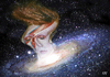 Cartoon: David Bowie (small) by Ago tagged david bowie sänger musiker pop gestorben tod 1947 2016 nachruf idol star ziggy stardust aladdin sane chamäleon major tom weltall space oddity porträt digital painting