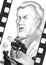 Cartoon: Federico Fellini Karikatur (small) by Ago tagged federico,fellini,italien,rimini,kino,rom,cinecitta,regisseur,autor,filme,dolce,vita,anita,ekberg,marcello,mastroianni,porträt,portrait,karikatur,zeichnung,bild,tale,agostino,natale