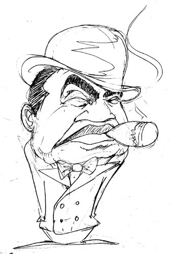 Cartoon: Edward G Robinson (medium) by Andyp57 tagged caricature,pen