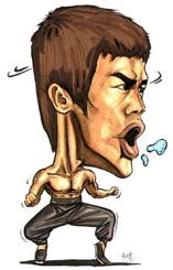 Cartoon: Caricature of Bruce Lee (medium) by jit tagged caricature,bruce,lee,