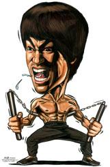 Cartoon: Caricature of Bruce Lee (medium) by jit tagged caricature,bruce,lee,