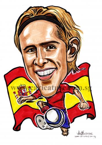 Cartoon: Caricature of Fernando Torres (medium) by jit tagged caricature,of,fernando,torres